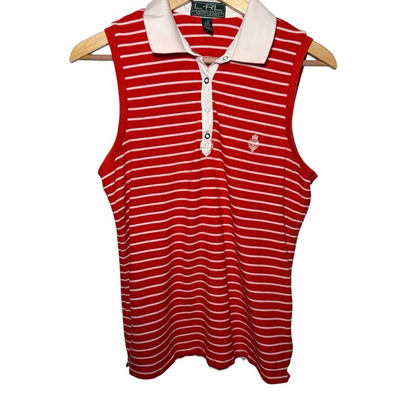 Lauren Ralph Lauren Tops - Lauren Ralph Lauren Active Women's Sleeveless Polo Shirt Vintage Size Large